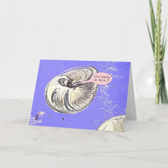 Hälsokort för Snäcka av sjöskapelser Tack Kort (Framsida)