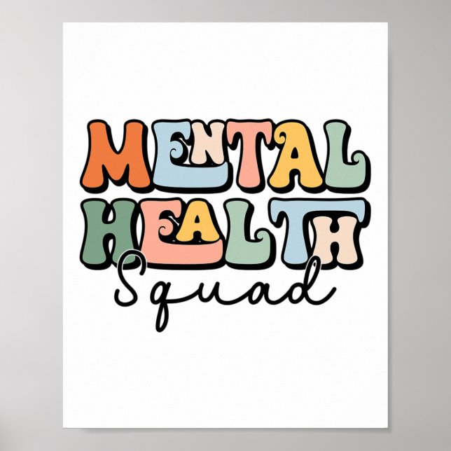 Hälsolag Brain Sjukdom Mental Hälsomedvetenhet Poster (Framsidan)