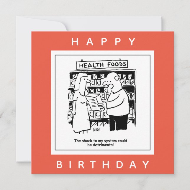 Hälsomaten kan vara stötande för systemets Tecknad Kort (Framsida)