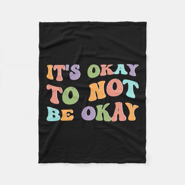 Hälsomedvetande Solros - det är okej att inte vara Fleecefilt (Framsidan)