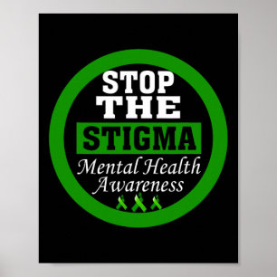 Hälsomedvetandet stoppar menyfliksområdet Stigma G Poster