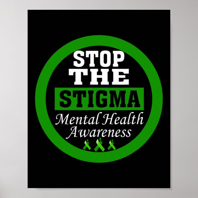 Hälsomedvetandet stoppar menyfliksområdet Stigma G Poster (Framsidan)