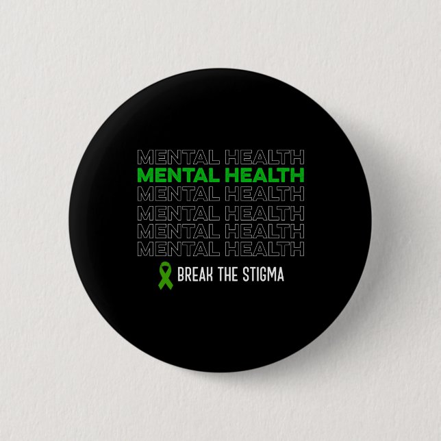 Hälsomedvetenhet bryter mot Stigma-bandet Knapp (Framsida)