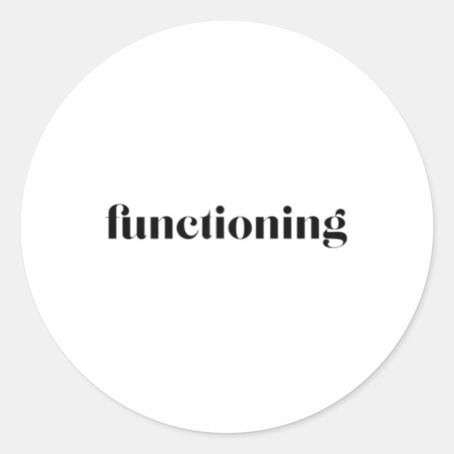 Hälsomedvetenhet - funktion runt klistermärke (Framsida)