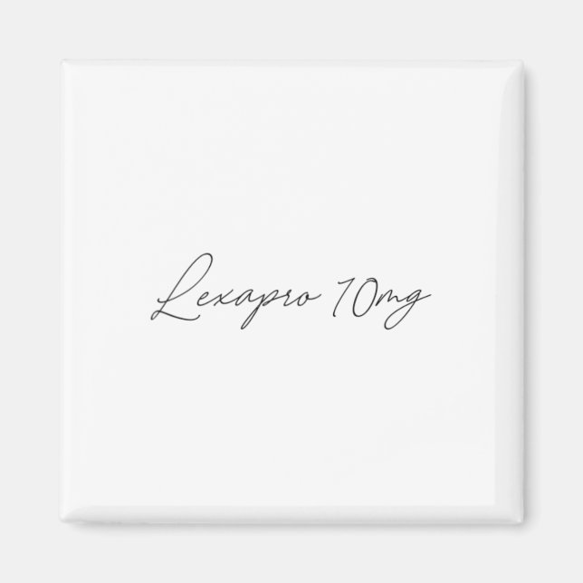 Hälsomedvetenhet - lexapro 10 mg - Kursiv Magnet (Framsidan)