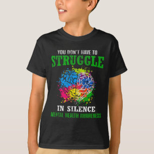 Hälsomedvetenhet Månad för bekämpning av tigma psy T Shirt