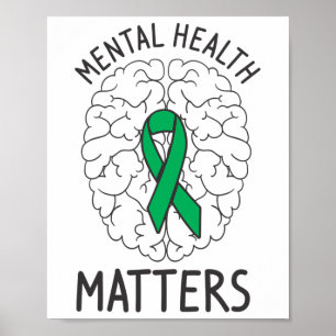 Hälsomedvetenhet Månad för psykiska hälsoproblem P Poster
