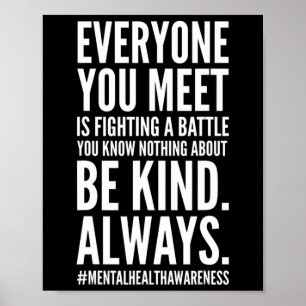 Hälsomedvetenhet Månad slut på det positiva Stigma Poster