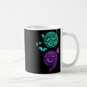 Hälsomedvetenhet Medvetenhet Semiolon Butterflies Kaffemugg