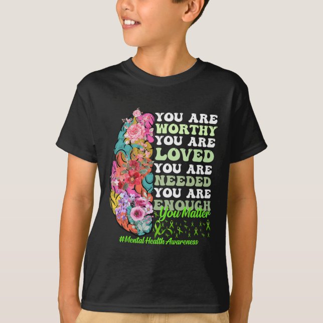 Hälsomedvetenhet T Shirt (Framsida)