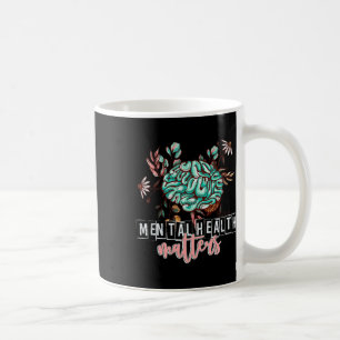 Hälsoproblem Blommor Mind Brain Self Care Awaren Kaffemugg