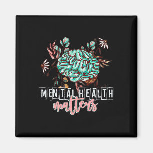 Hälsoproblem Blommor Mind Brain Self Care Awaren Magnet