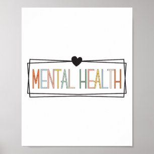 Hälsoproblem Brain Sjukdom Mental Health Awaren Poster