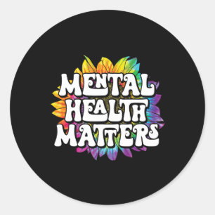 Hälsoproblem Brain Sjukdom Mental Health Awaren Runt Klistermärke