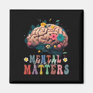Hälsoproblem Brain Sjukdom Vintage Awareness Gr Magnet