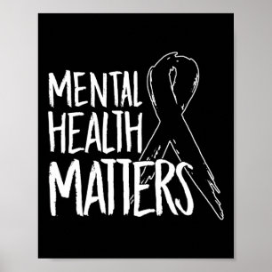 Hälsoproblem design Självmord för att öka medveten Poster