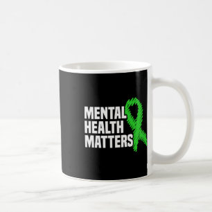 Hälsoproblem Grönt Band Mental Health Awarene Kaffemugg