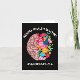 Hälsoproblem Medvetenhet Månadsslut Stigma Kort