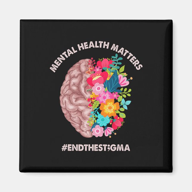 Hälsoproblem Medvetenhet Månadsslut Stigma Magnet (Framsidan)