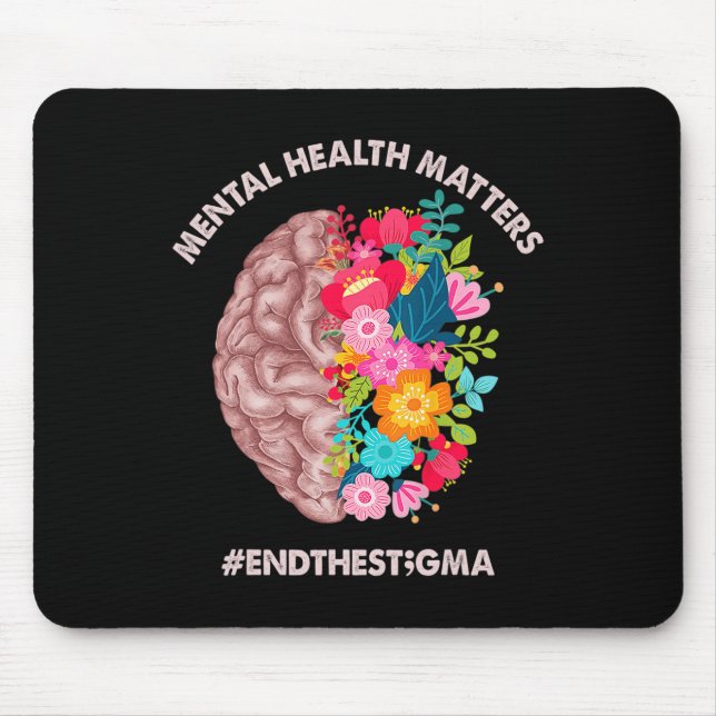 Hälsoproblem Medvetenhet Månadsslut Stigma Musmatta (Framsidan)