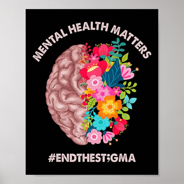 Hälsoproblem Medvetenhet Månadsslut Stigma Poster (Framsidan)