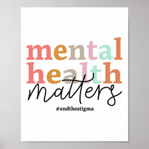 Hälsoproblem Medvetenhet Retro-psykologa kvinnor Poster