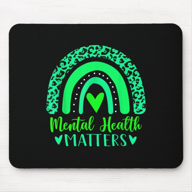 Hälsoproblem Psykisk medvetenhet Leopard Rainbow W Musmatta (Framsidan)