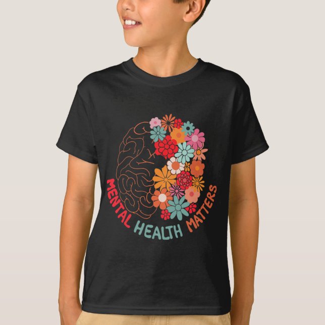 Hälsoproblem Stigma Blommigt Brain Women T Shirt (Framsida)