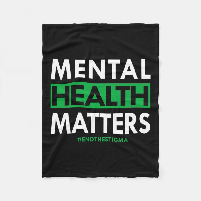 Hälsoproblem Stigma-medvetenheten upphör Fleecefilt (Framsidan)