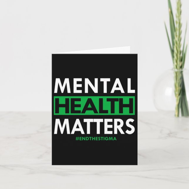 Hälsoproblem Stigma-medvetenheten upphör Kort (Framsida)