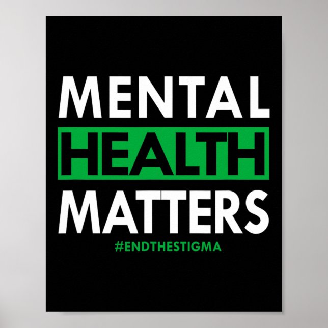 Hälsoproblem Stigma-medvetenheten upphör Poster (Framsidan)