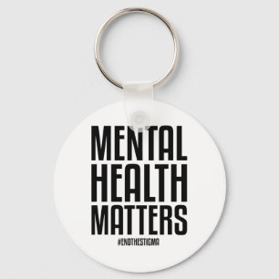 Hälsoproblem Stigma Mental Health Medveten Nyckelring