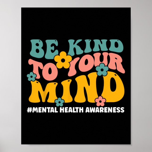 Hälsoproblem Stigma Mental Health Medveten Poster (Framsidan)