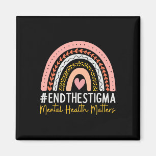 Hälsoproblem Stigma Rainbow Boho Magnet