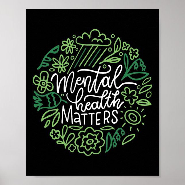 Hälsoproblem Stigma Women Mental Health Poster (Framsidan)