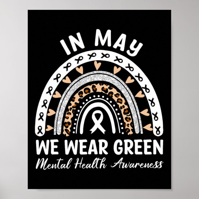 Hälsoproblem Vi Bära Grönt psykisk  Poster (Framsidan)