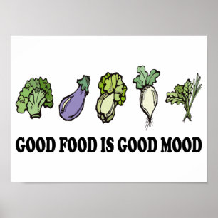 Hälsosam Bra mat är Bra Mood Healthy Poster