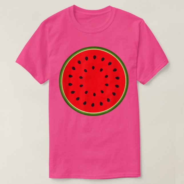 Hälsosam Delicious-Coola Vegetarian Vegan Watermel T Shirt (Design framsida)