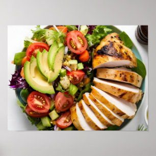 Hälsosam kostkost poster