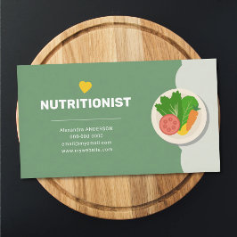 Hälsosam mat - Nutritionist Visitkort