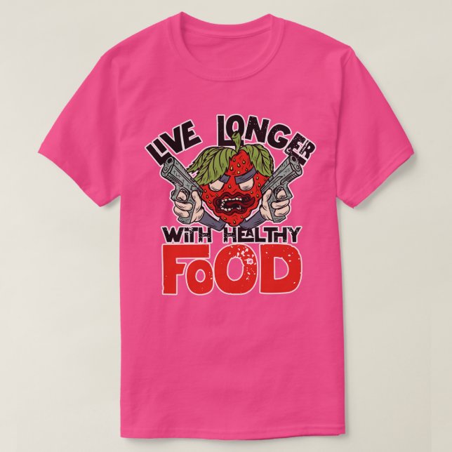 Hälsosam mat t shirt (Design framsida)