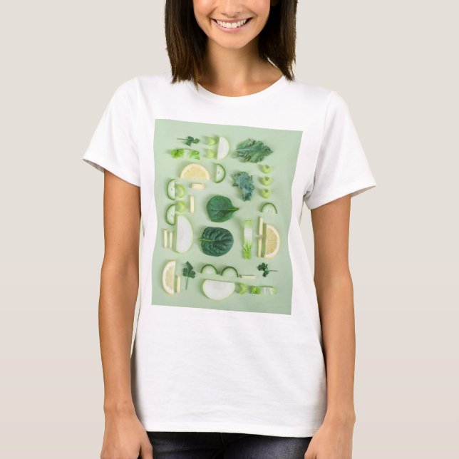 Hälsosam mat t shirt (Framsida)