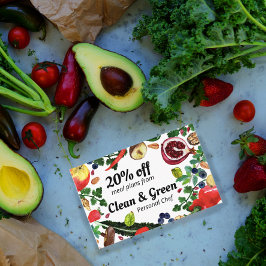 Hälsosam personlig Chef Nutritionist Modern Veggie Rabattkort