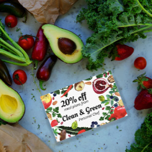 Hälsosam personlig Chef Nutritionist Modern Veggie Rabattkort