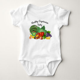 Hälsosam vegetarisk babykroppströja t shirt