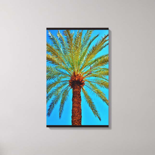 Hälsosamt datum Träd Canvastryck (Framsida)