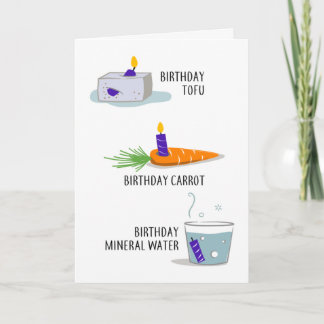 Hälsosamt födelsedag kort