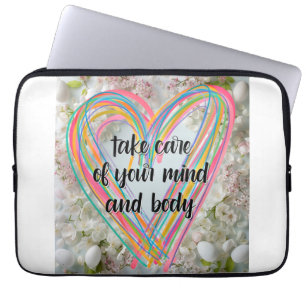 Hälsosamt hjärta laptop fodral