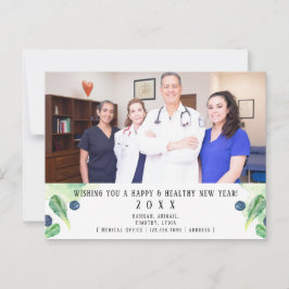 Hälsosamt nytt år  vykort