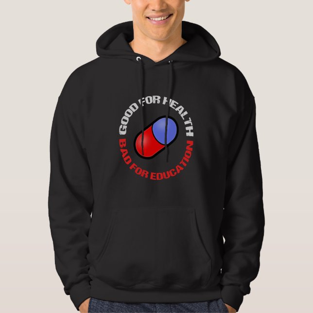 Hälsoskadlig för bran hoodie (Framsida)